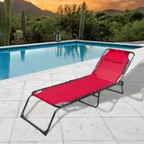 marbueno summer Marbueno Sonnenliege 190 x 58 x 27 cm Rot