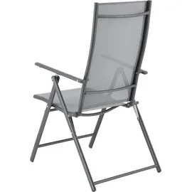 [en.casa] Kalamata Gartenstuhl 57 x 105 x 68 cm hellgrau 2 St.