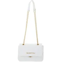 Valentino Ocarina Flap Bag Schultertasche Kunstleder Weiß