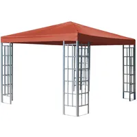 Quick Star Rank Pavillon 3x3m Metall, Garten Partyzelt Terra