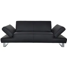 W.Schillig Couch Leder 2-Sitzer Braun
