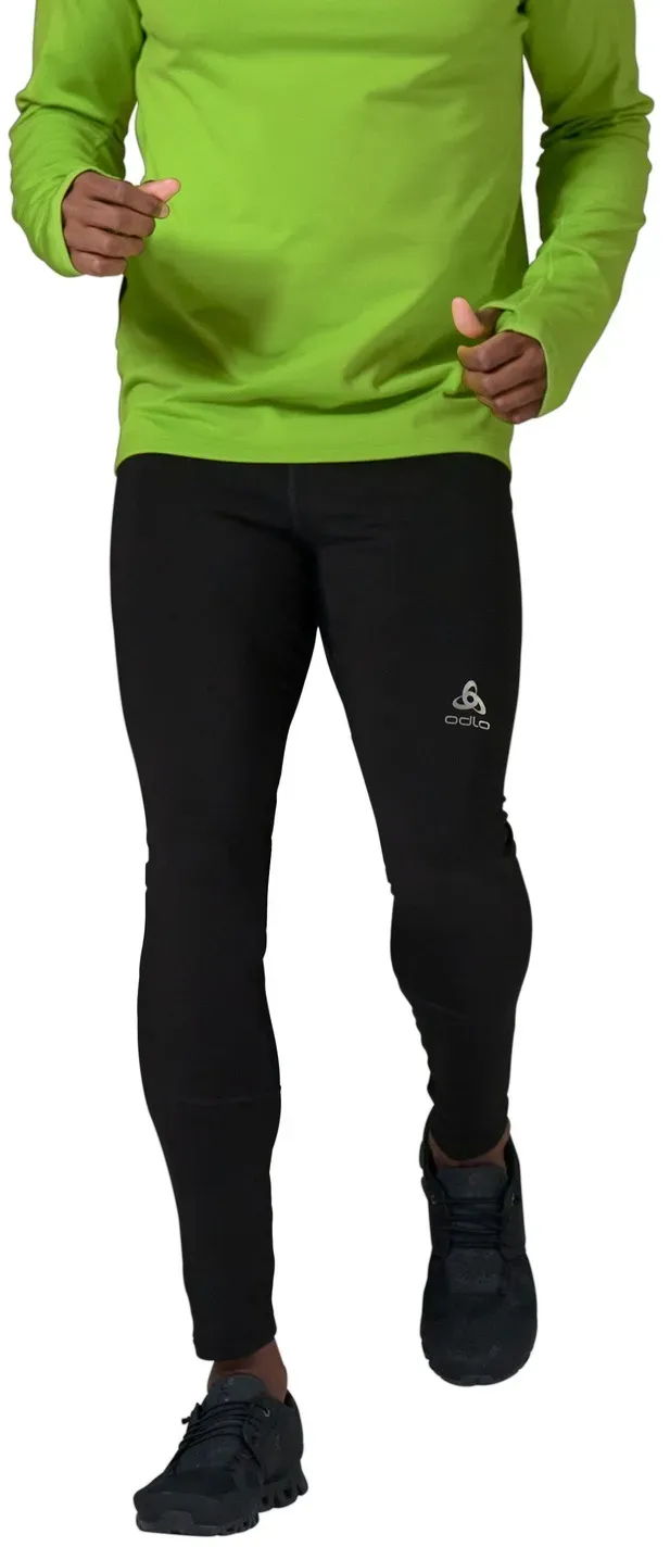 Odlo Laufhose Winter-Tights X-Alp (wärmt aktiv, Schmutz- wasserabweisend) schwarz/grau Herren