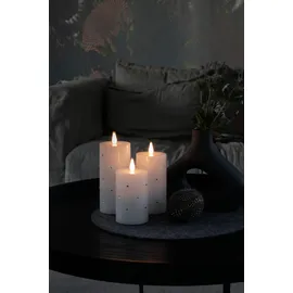 Konstsmide LED Echtwachskerze 1 St. weiß