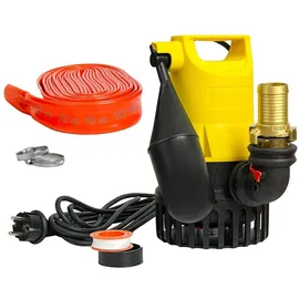 mihimo design Tauchpumpe U 3 KS Set – 20 m Schlauch, Geka 1 1/4" Kupplung, Zubehör