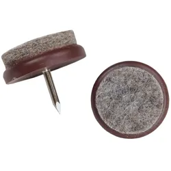 Filzgleiter zum Nageln mit grauem Filz 100 Stück 20mm
