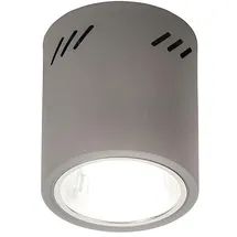 Licht-Erlebnisse Moderne Deckenleuchte MELIPHNE 60W E27 Grau 13,3 cm