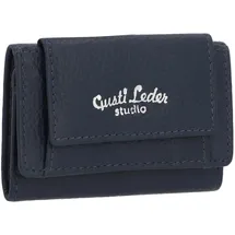 Gusti Leder Omar Geldbörse blau
