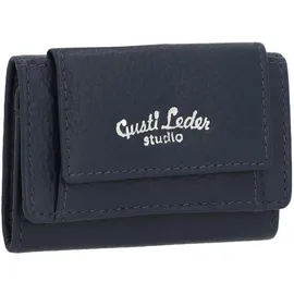 Gusti Leder Omar Geldbörse blau