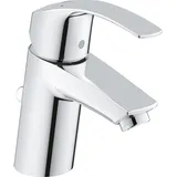 Grohe Waschtischmischer Grohe Eurosmart Standard S-Size, Ausladung 104 mm, mit Zugstange, chrom - 33265002