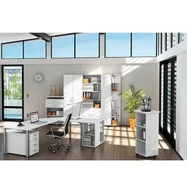 Geramöbel Flex, Schiebetürenschrank weiß/weiß 1 Fachboden