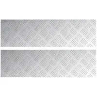 VidaXL Aluminium-Riffelbleche 2 Stk. Rutschfest 70x20 cm