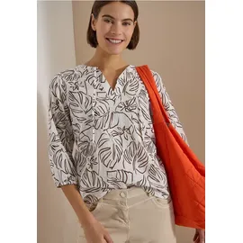 Cecil 3/4-Arm Tunika mit Blätterprint - Weiß