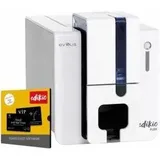Evolis Edikio Guest Flex Solution Printer 200 Karten 1000er Farbband (300 dpi), Etikettendrucker