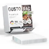 GustoVac Premium Vakuumbeutel, 100 Stk. 16x25 cm - Made in Germany, BPA-frei,