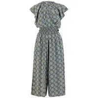 Blutsgeschwister Jumpsuit Loves Lightest Wings - Jumpsuit Damen - Overall - Einteiler - Sommer blau 3/4-Lämge | L