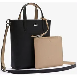 Lacoste Anna Reversible Canvas Tote Bag noir crema
