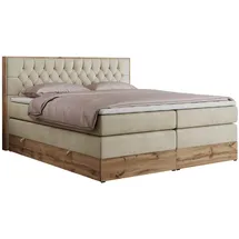 MKS Boxspringbett 160 x 200 cm H4 Beige