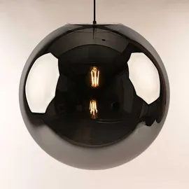 s.luce Orb 1-flg. Ø 50 cm rund schwarz/rauch