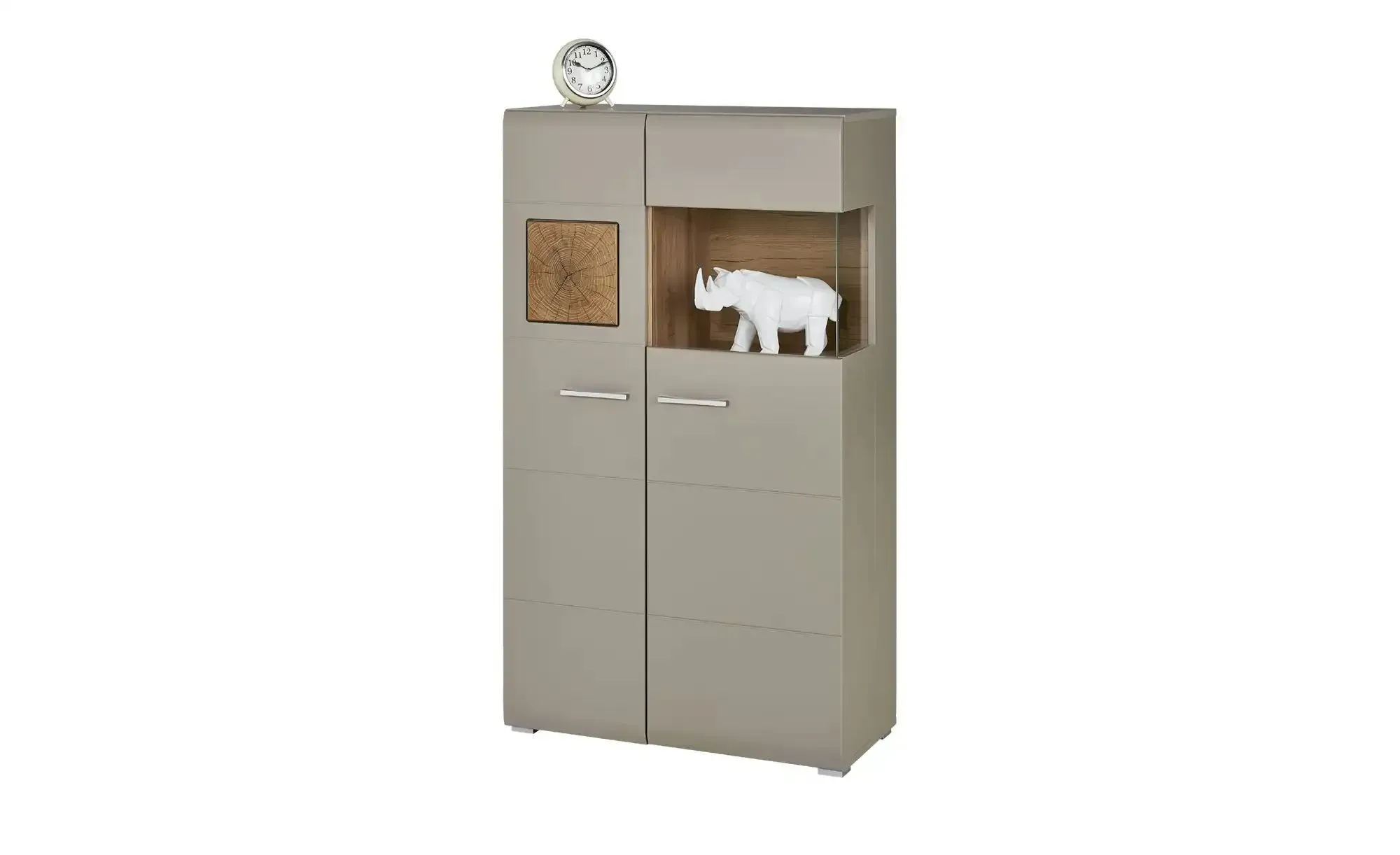 Standvitrine  Fun Plus ¦ braun ¦ Maße (cm): B: 80 H: 139 T: 37.0