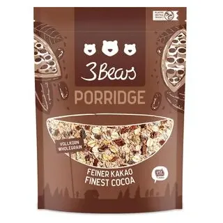 3Bears Haferbrei Porridge Feiner Kakao, 400g