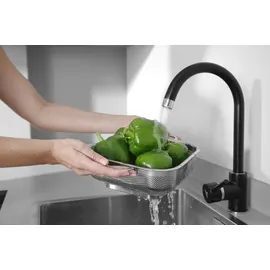 HENDI Gemüsesieb quadratisch 218 x 218 x 70 mm Edelstahl