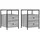 vidaXL Nachtschrank 2 Stk. 44 x 45 x 60 cm Grau