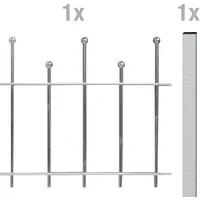 GAH Alberts Alberts Zaun-Anbauset Madrid,fvz,z.Einbet.,Länge:2 m,Höhe:495 mm 507855