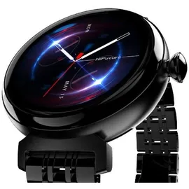 HiFuture Future Aura BT 40 mm Edelstahlgehäuse schwarz Edelstahlarmband schwarz One Size