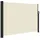 furnicato Seitenmarkise 140 x 300 cm Creme Polyester