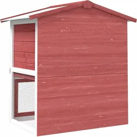 vidaXL Kleintierkäfig Kaninchenstall 94 x 35 x 35 cm rot