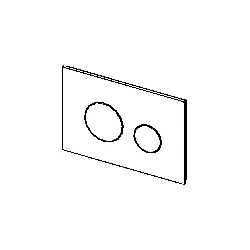 TECELoop Betätigungsplatte 9240658 Glas schwarz, Tasten gold