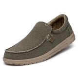 Hey Dude HEYDUDE - Mikka Braided Herren - Slip on Schuhe - Mokassin Stil, Army, 41 EU