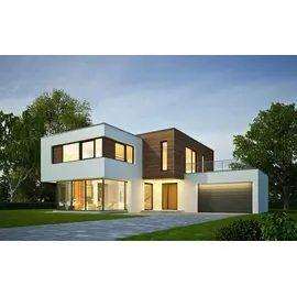 sebson Außenleuchte Kunststoff 250x176x65mm 15W 1100lm weiß