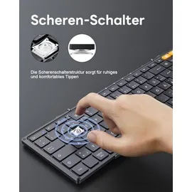 protoarc XK01 Faltbare Tastatur DE