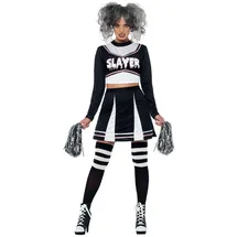 Smiffys Gothic Cheerleader-Kostüm Damen M