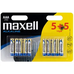 Maxell 10 Alkaline LR03 1,5V Batterien