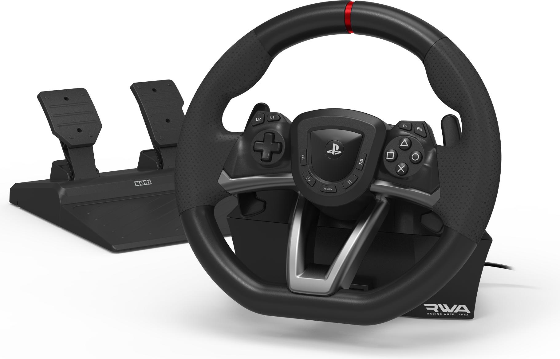 HORI Racing Wheel APEX PS5 (PS5, PS4, PC), Gaming Controller, Schwarz