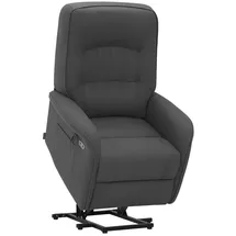 MCombo M Mcombo Fernsehsessel mit Aufstehhilfe Elektrisch 2 Motoren, mit Massage & Heizung, Relaxsessel mit Liegefunktion bis 160°Vollschaum-Sitzkissen 7584