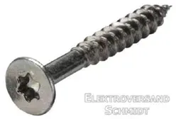 Innensechsrund-Allzweckschraube verzinkt, Senkkopf, 6,0x80, T30 - 50 Stück