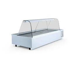 Gastro Kühlaufsatztheke Kühltheke Theke Aufsatztheke Kühlvitrine 1715x765x710 mm