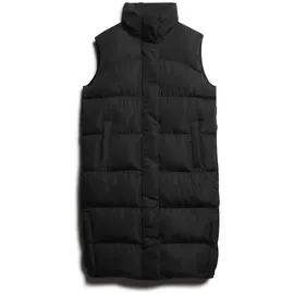 Superdry Damen. Lange Steppweste schwarz 42 - Black - L