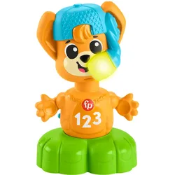 Fisher-Price Beat Bande Spring & Sing Fuchs Bruno, Lernspielzeug für Babys mit Musik und Lichtern, deutsche Ausgabe