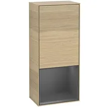 Villeroy & Boch Villeroy und Boch Finion Seitenschrank G550GKPC 41,8cm, rechts, Emotion, Regal unten Anthracite Matt, Oak Veneer