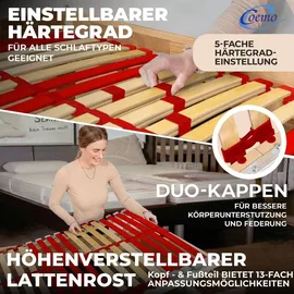 Coemo RUBY mit Kopf- & Fußteilverstellung 90 x 200 cm