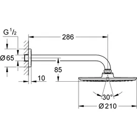 Grohe Rainshower Cosmopolitan 210 (26062000)