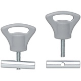 PRO PLUS ProPlus Endstopper Plastikknopf für Kederschiene 8-10mm Set von 2 Stück