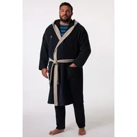 Men Plus Bademantel Men+ Bademantel Frottee Kapuze bis 8 XL, Bis zum Knie+, Materialmix blau 7XL