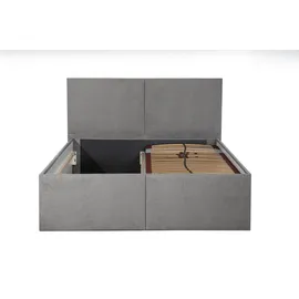 Halmon Schlafkomfort Betten Milano 180 x 200 cm H2 Grau