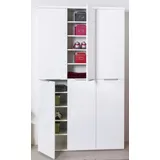 Composad Schuhschrank Mundi Dekor Weiß / Hochglanz