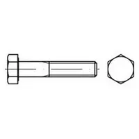 Industrial Quality Supplies Sechskantschraube DIN 931 M 8 x 35 200 Stück